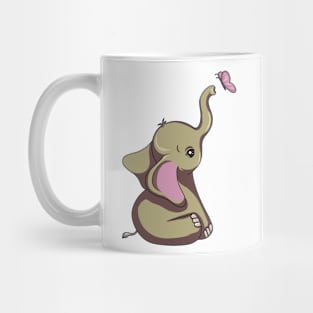 Elephant with Butterfly Mug